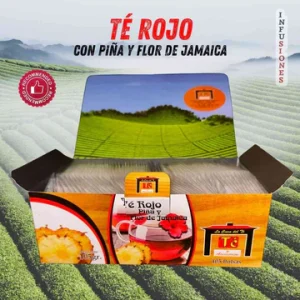 Te rojo Piña y flor de Jamaica