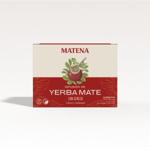 Caja Yerva Mate con cerezas natural