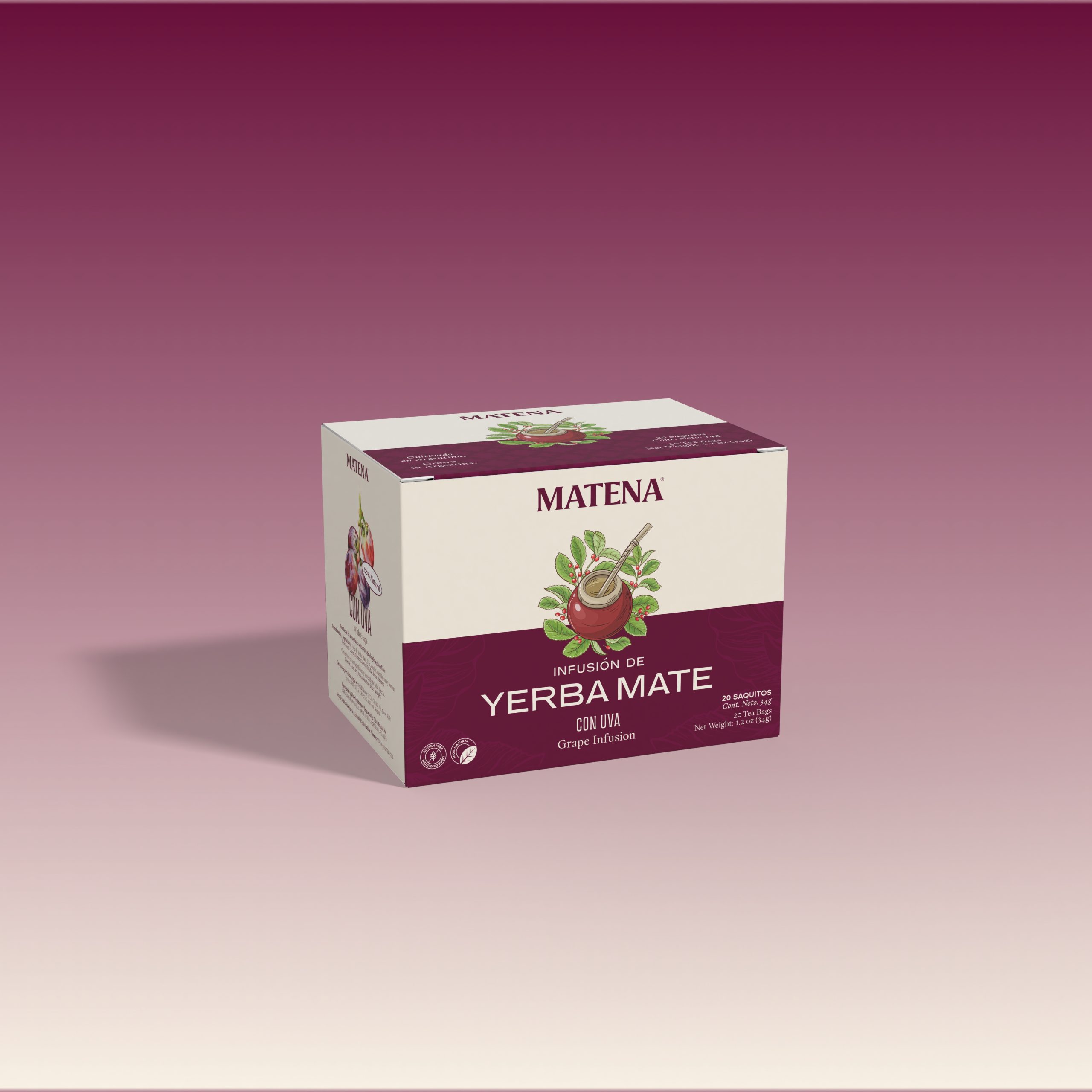 Caja Mate con Uva