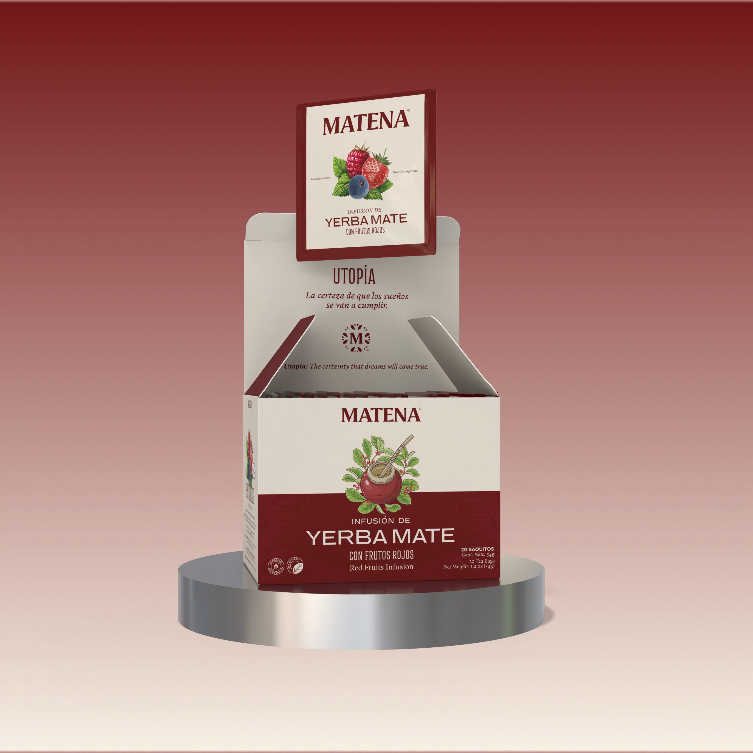 Yerba mate frutos rojos diario